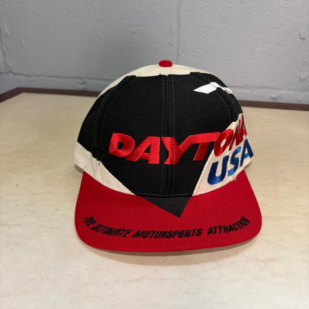 Vintage 90s Daytona USA Nascar Hat Image One Size Fits All Ultimate Motorsports